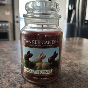 Yankee Candle Chocolate Bunnies 22oz Large Jar